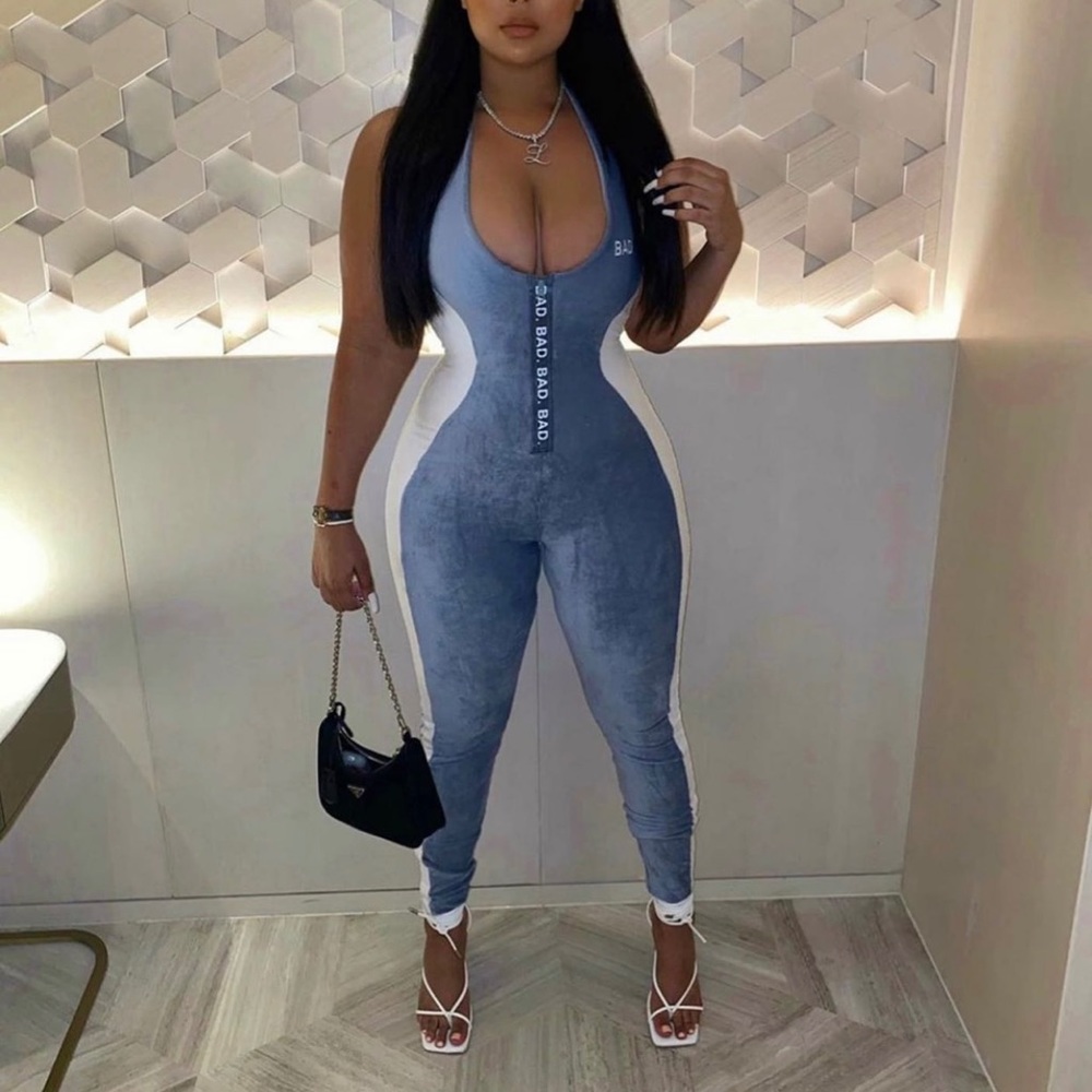 Bad Society Blue Bodysuit